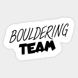 Bouldering team Sticker